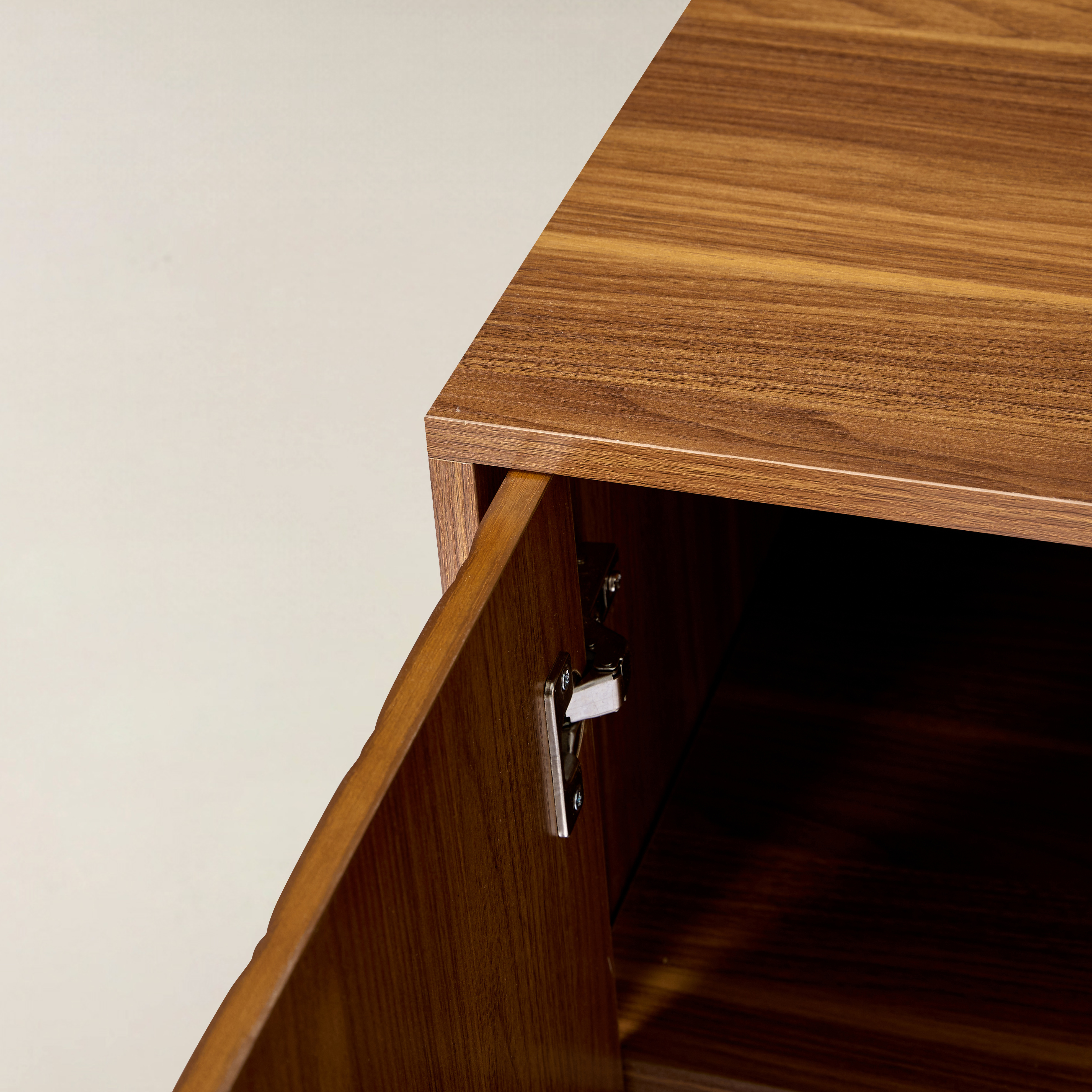 Benny 76cm Tall 2-Door Storage Cabinet with Solid Wood Doors