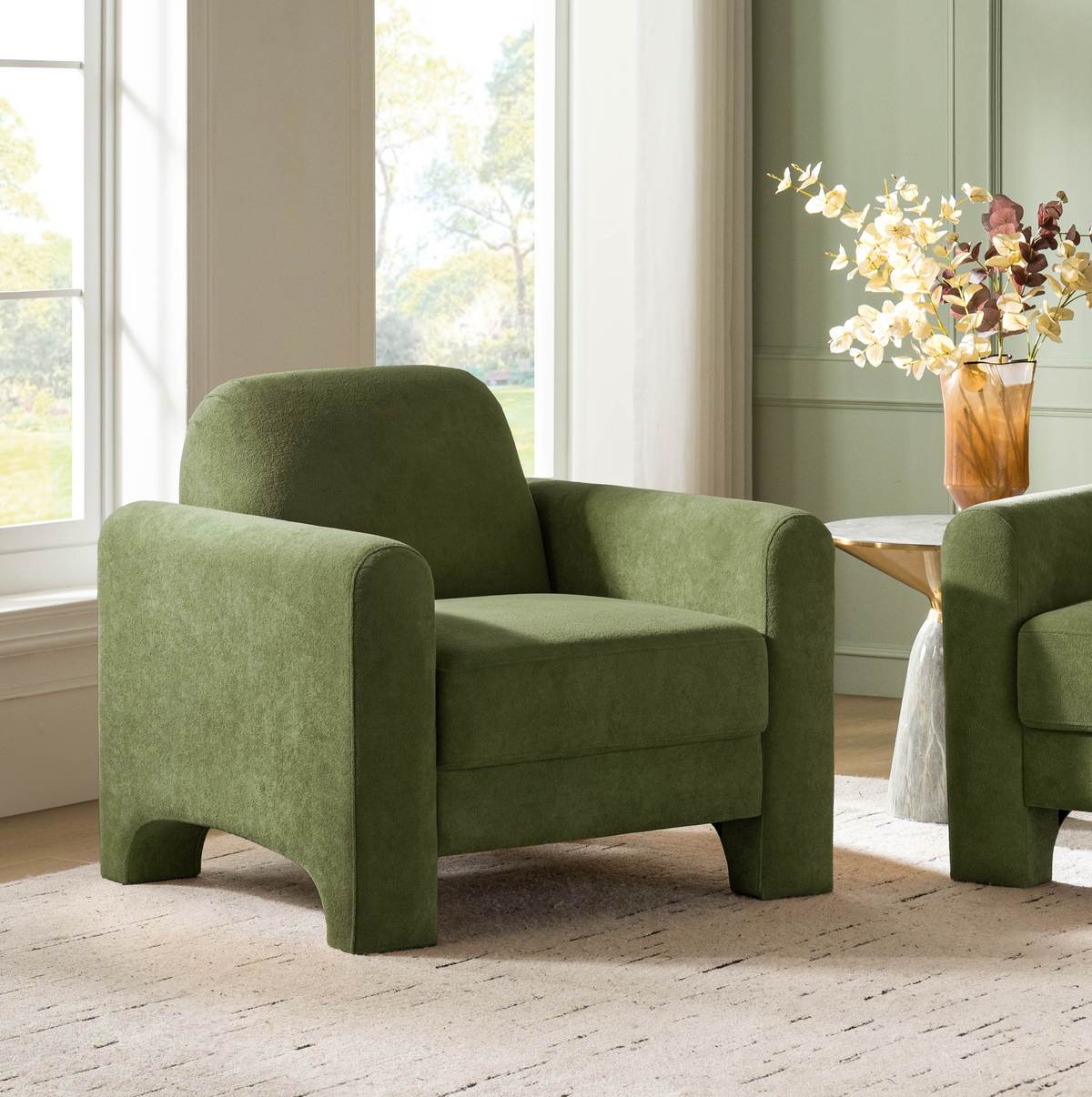 Soren Chenille Accent Armchair