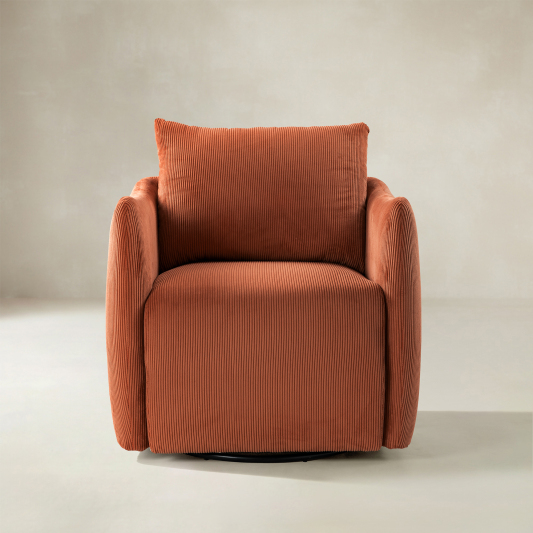 Angela 360-degree Swivel Barrel Modern Chair