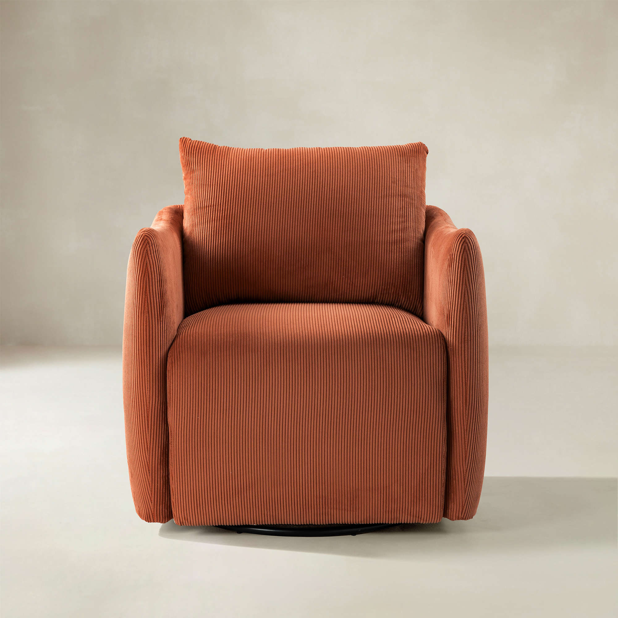 Angela 360-degree Swivel Barrel Modern Chair
