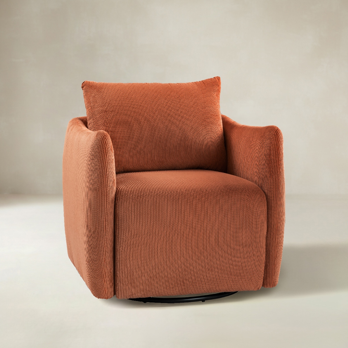 Angela 360-degree Swivel Barrel Modern Chair