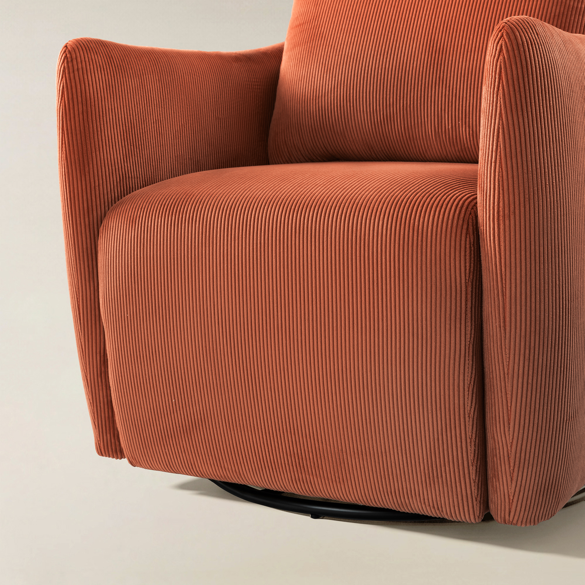 Angela 360-degree Swivel Barrel Modern Chair