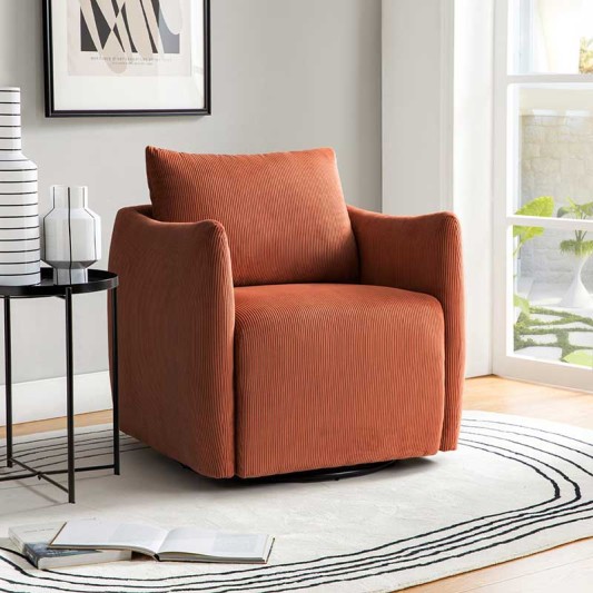 360-degree Swivel Barrel Modern Chair