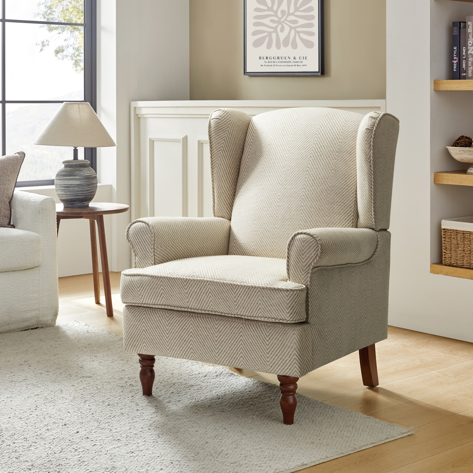 Centaurs Wingback Upholstered Armchair