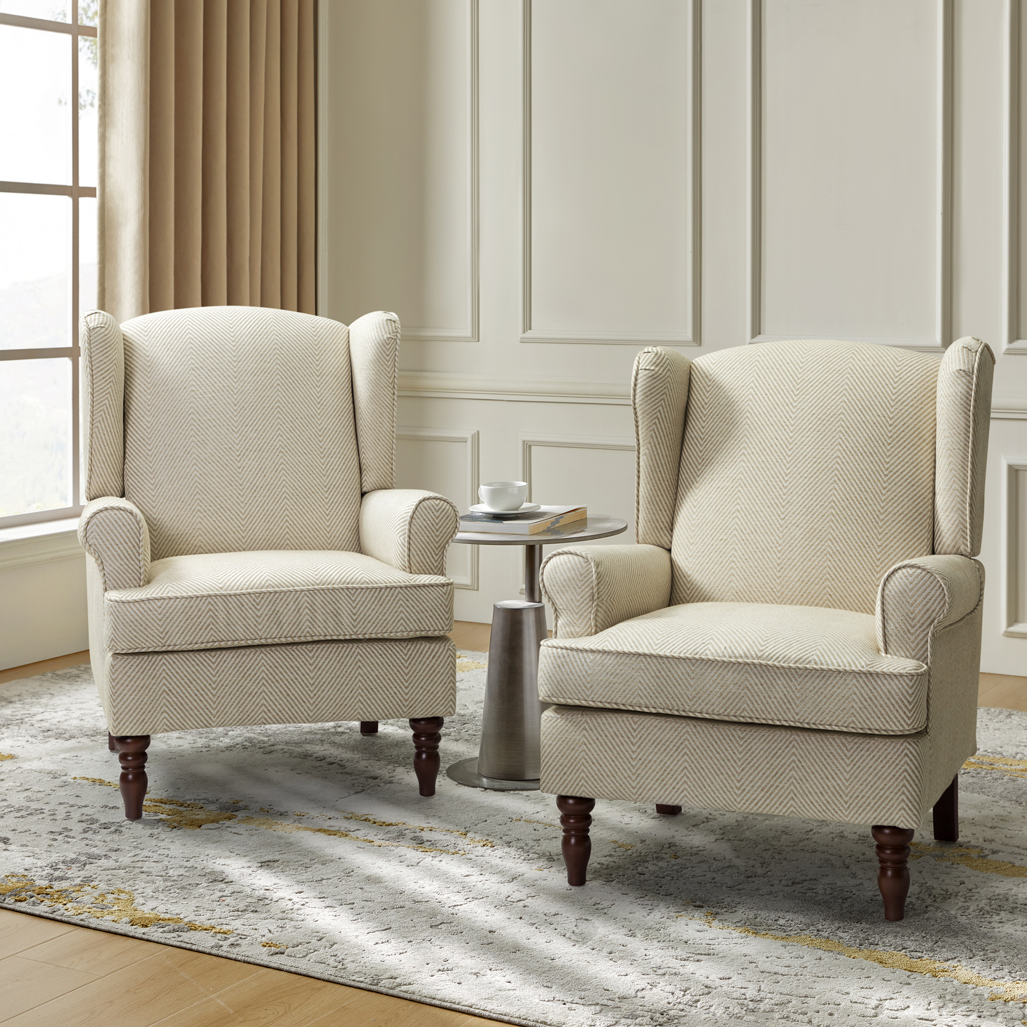 Centaurs Wingback Upholstered Armchair