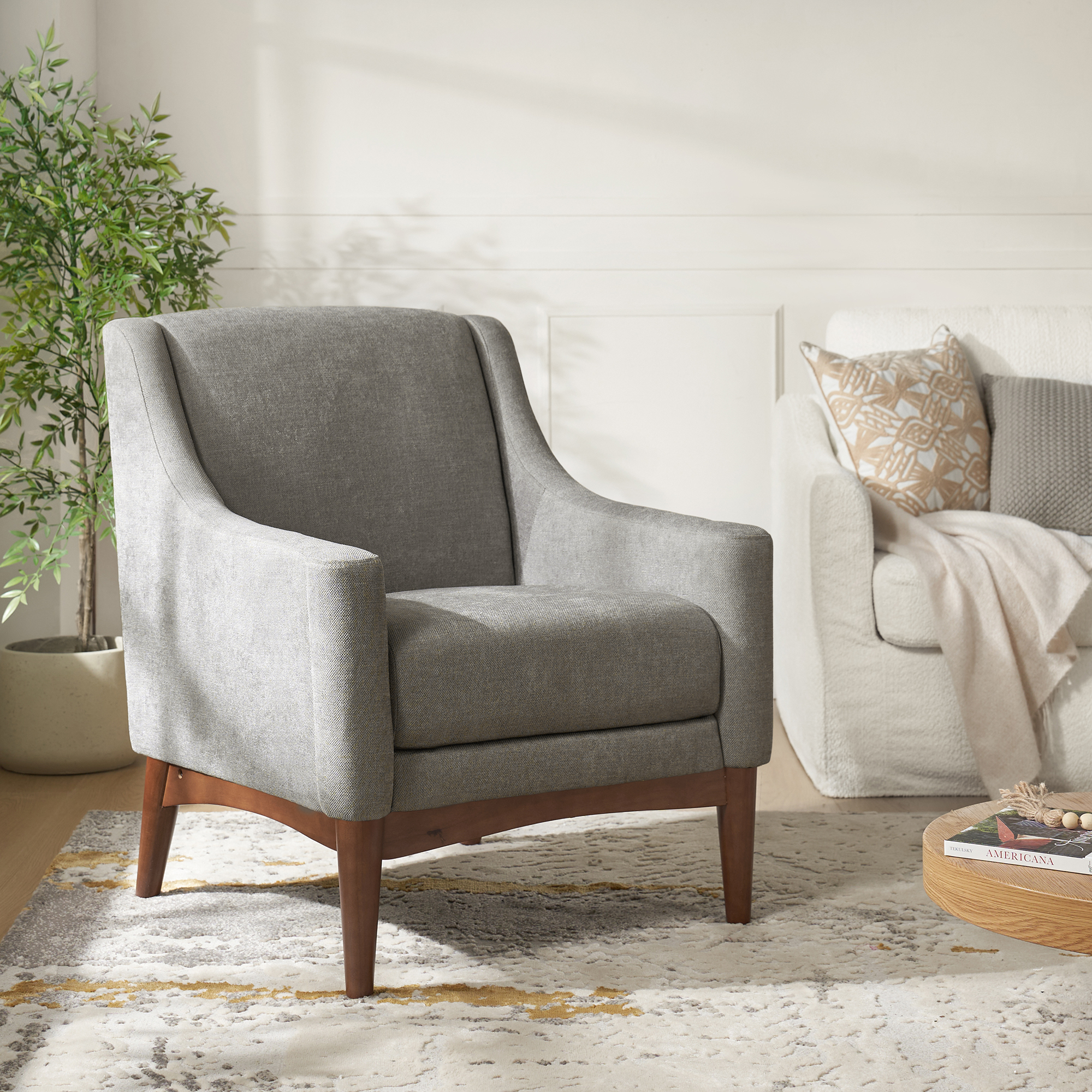 Dietmar Mid Century Armchair Vintage Style and Comfortable Design