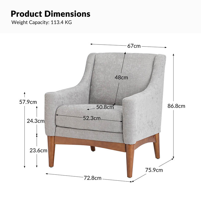 Dietmar Mid Century Armchair Vintage Style and Comfortable Design