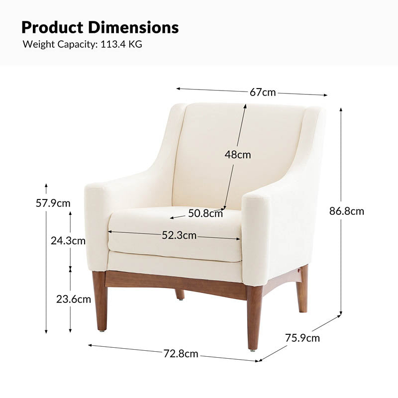 Dietmar Mid Century Armchair Vintage Style and Comfortable Design