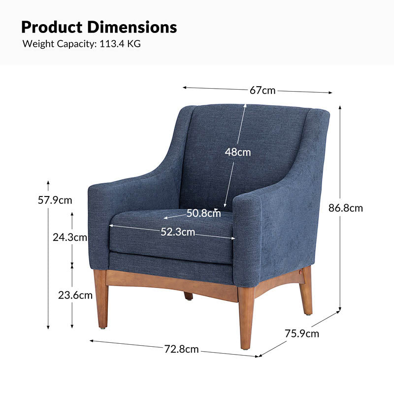 Dietmar Mid Century Armchair Vintage Style and Comfortable Design
