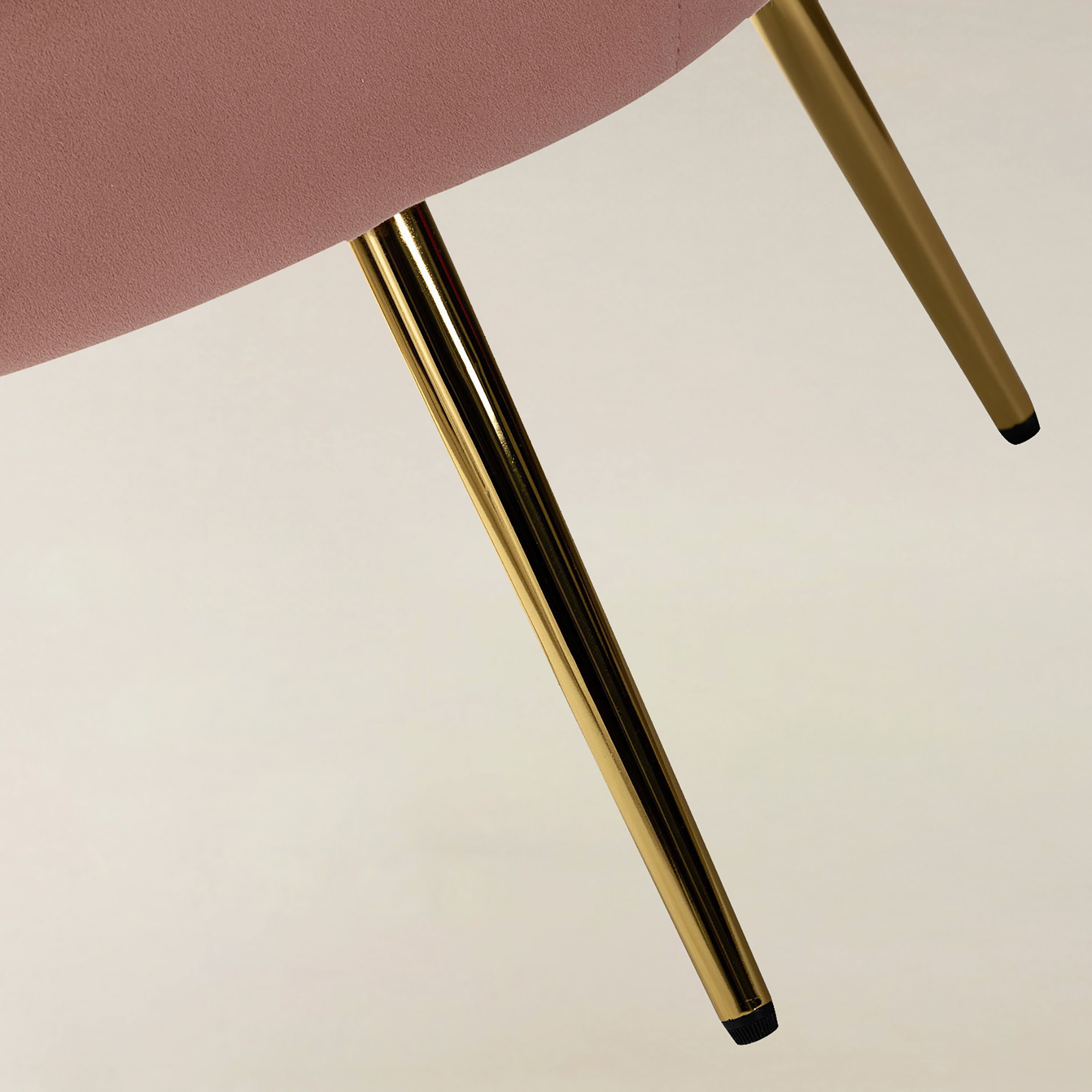 Evelia Velvet Scalloped Barrel Chair with Shell Shaped Back