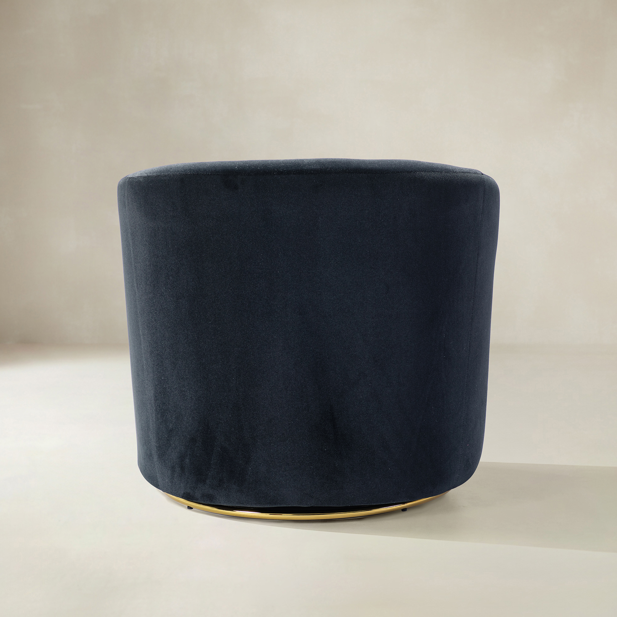 Emanuela Velvet Swivel Barrel Armchair