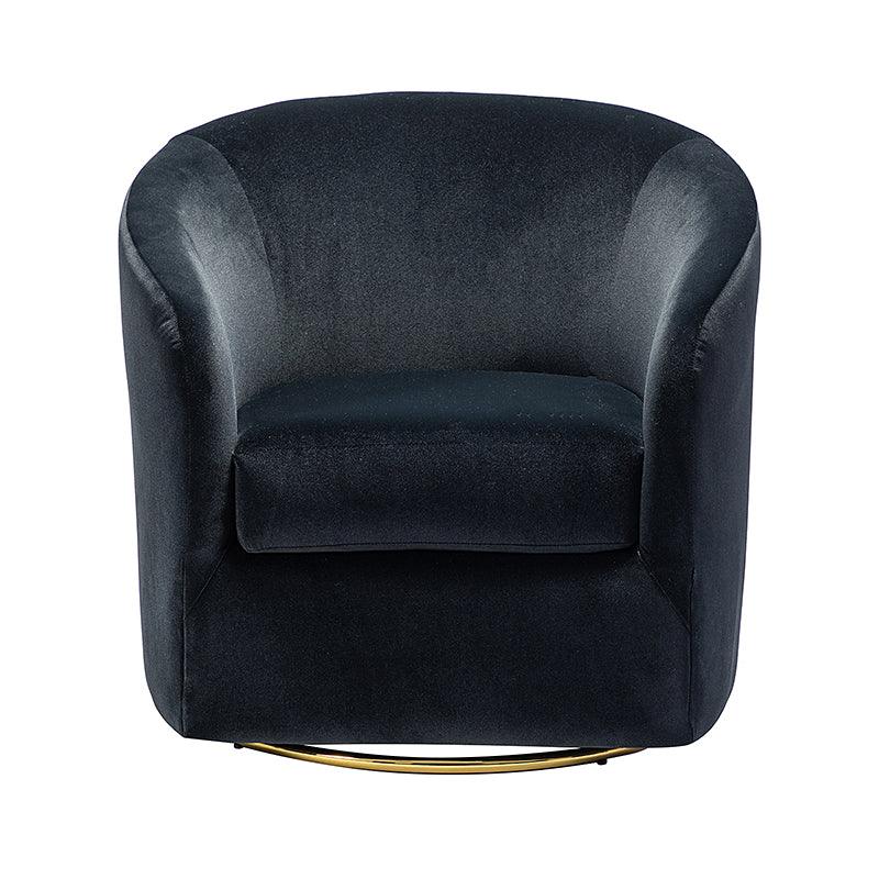 Emanuela Velvet Swivel Barrel Armchair - HULALA HOME