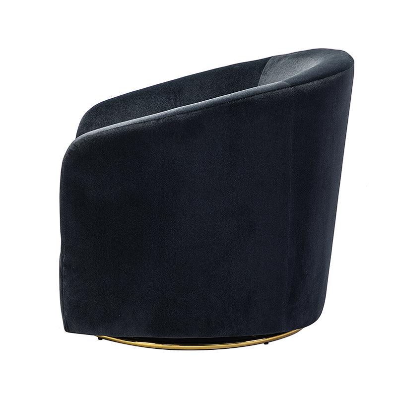 Emanuela Velvet Swivel Barrel Armchair - HULALA HOME