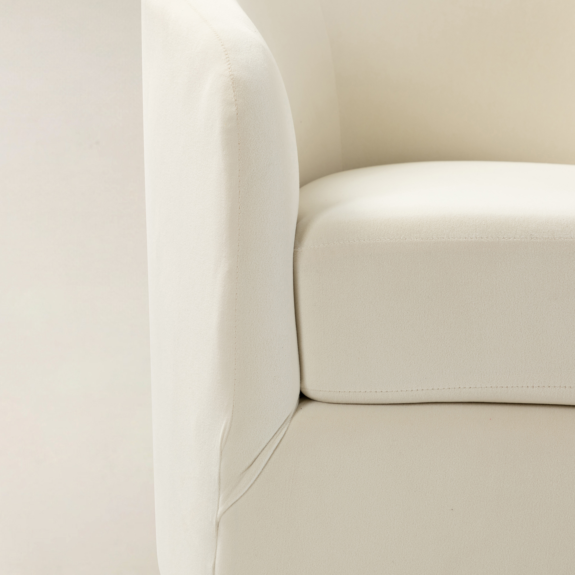 Emanuela Velvet Swivel Barrel Armchair