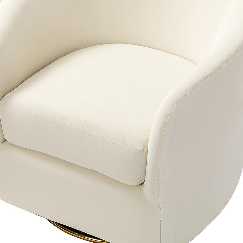 Emanuela Velvet Swivel Barrel Armchair - HULALA HOME