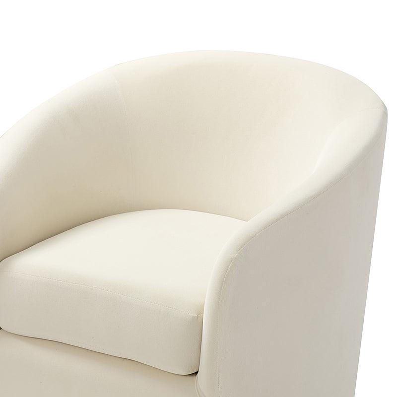 Emanuela Velvet Swivel Barrel Armchair - HULALA HOME