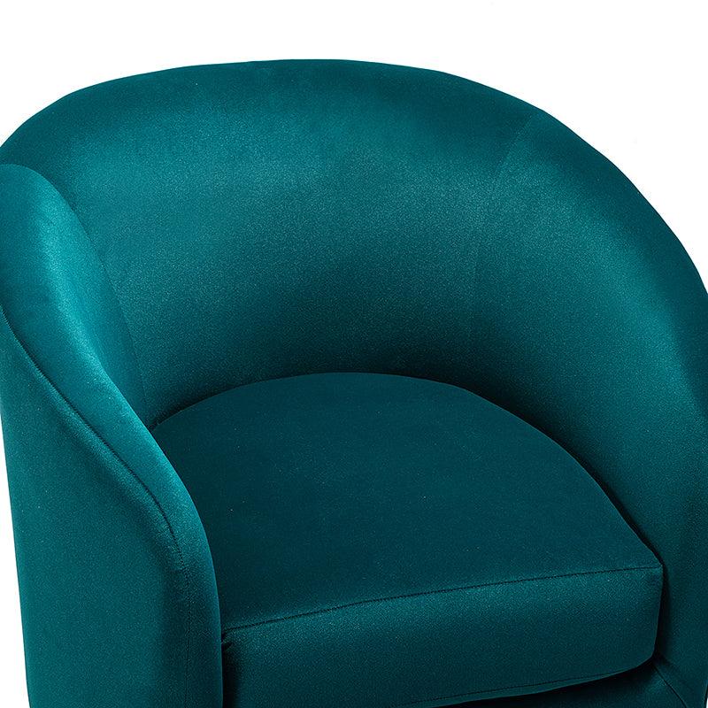 Emanuela Velvet Swivel Barrel Armchair - HULALA HOME