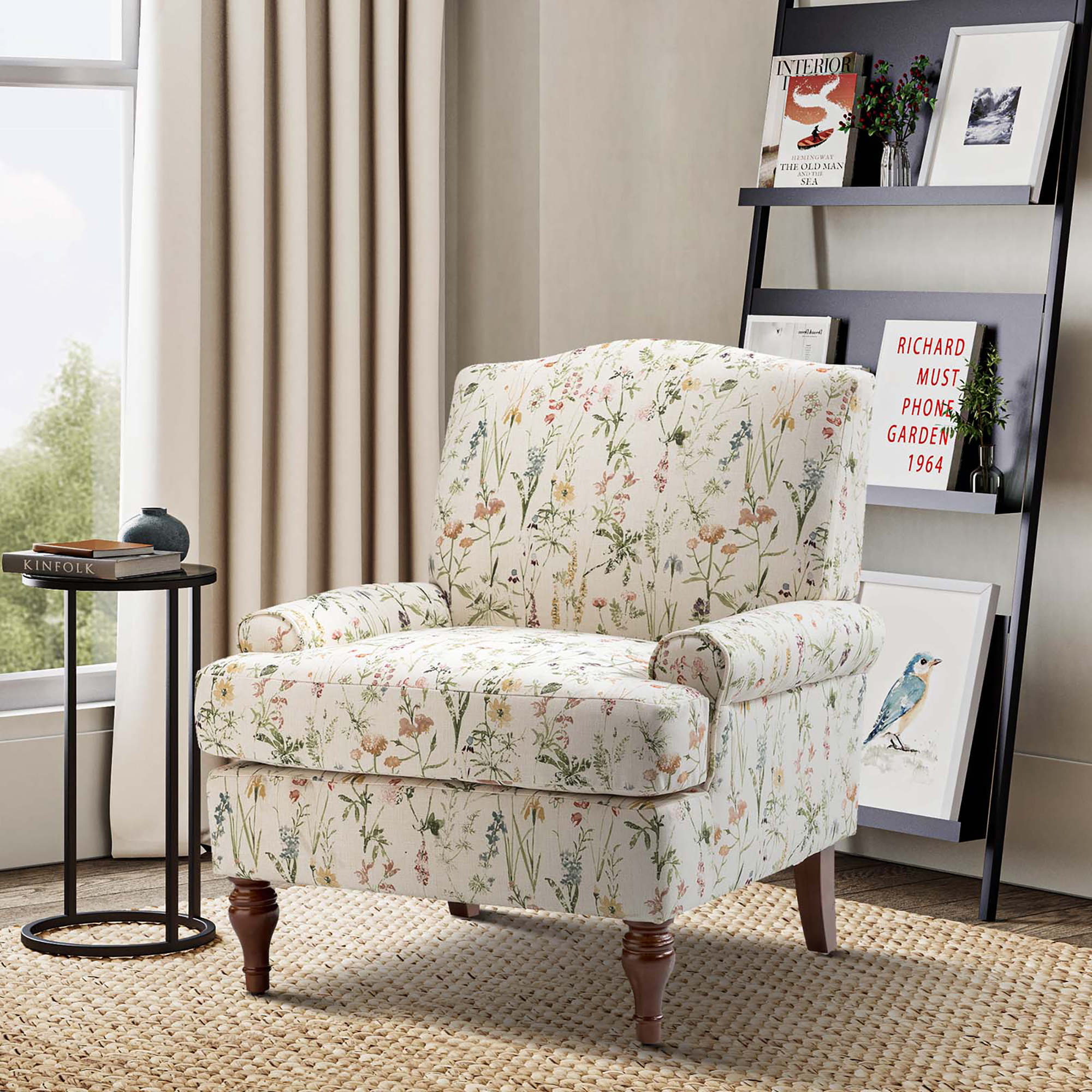 Dominik Patterned Upholstered Armchair