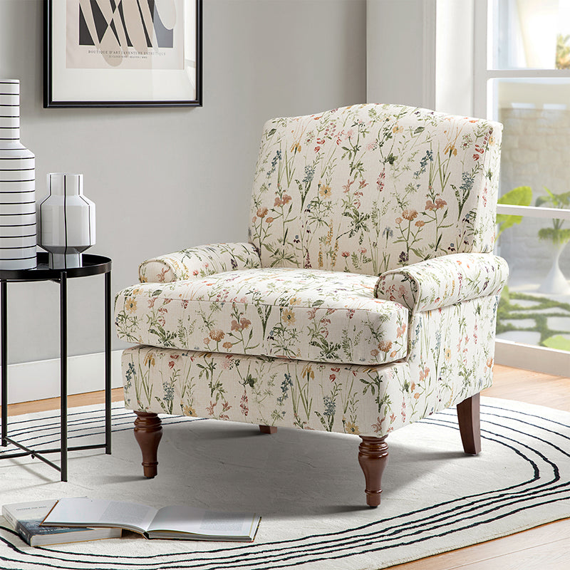 Dominik Patterned Upholstered Armchair - HULALA HOME