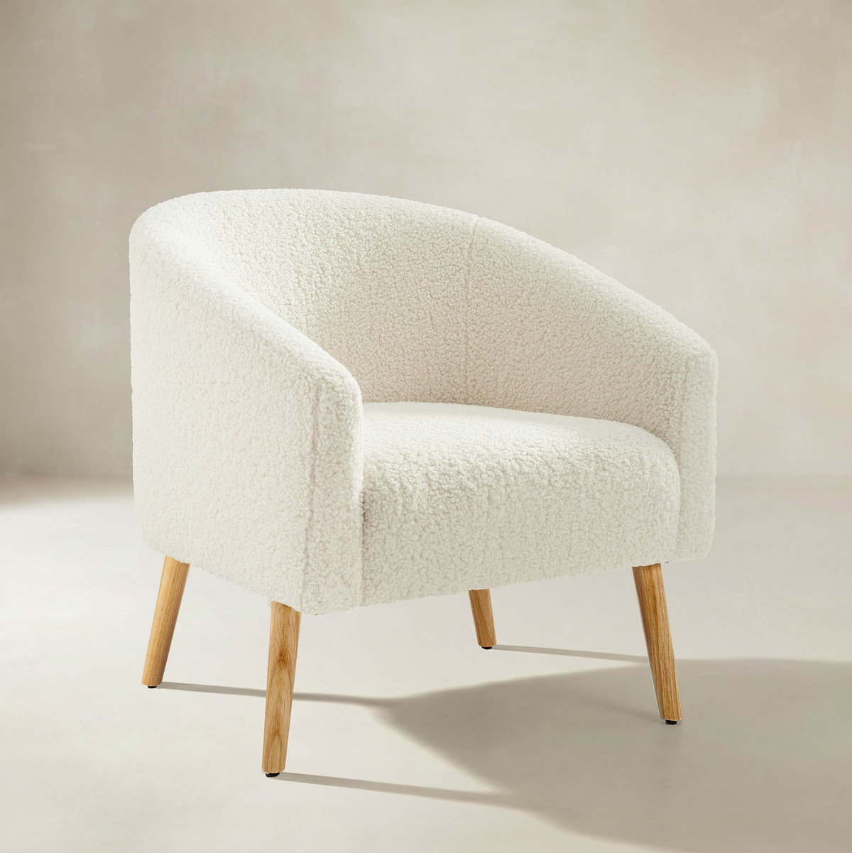 Rita Modern Oversized Bouclé Barrel Chair