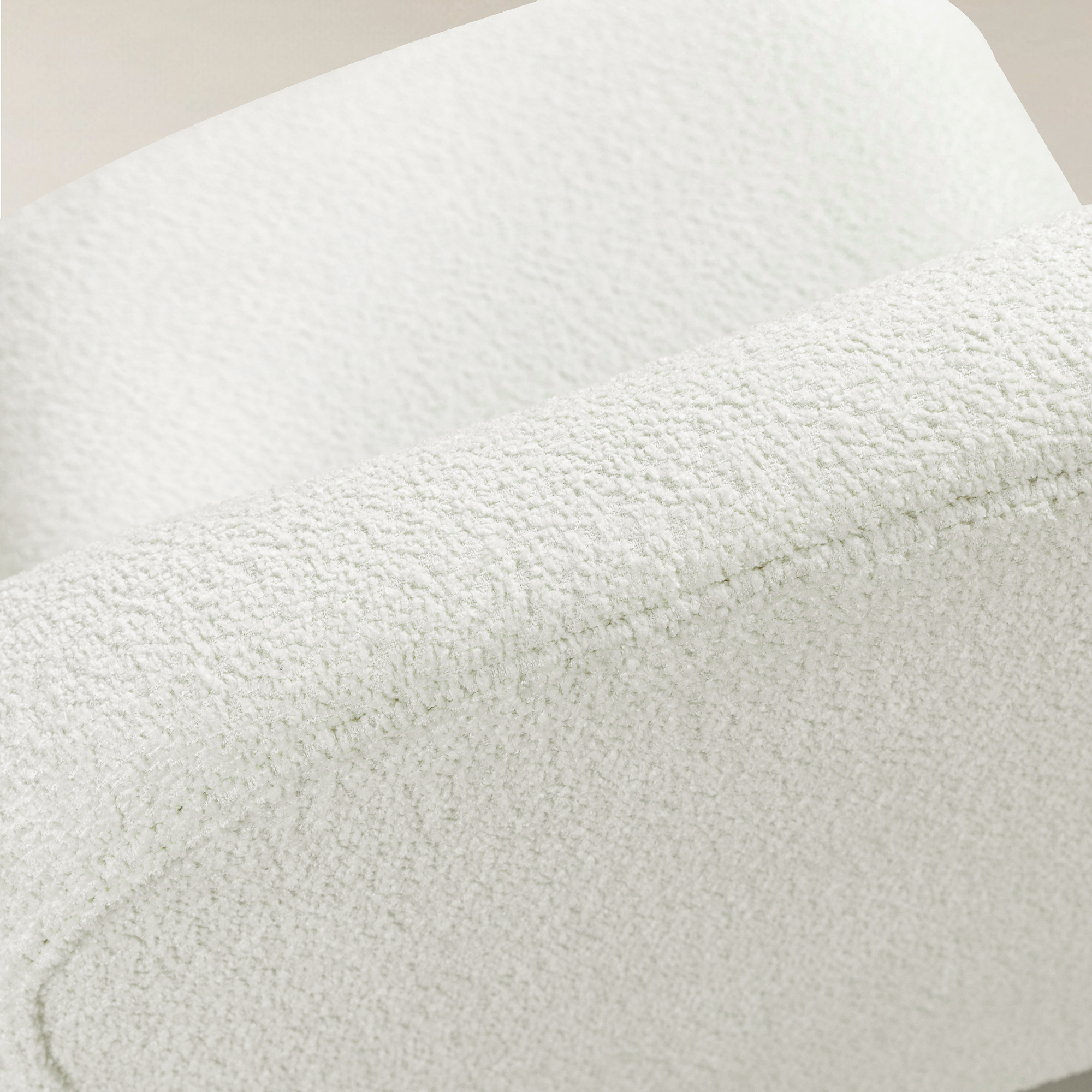 Ludwig Modern Accent Boucle Side Chair with Walnut Legs