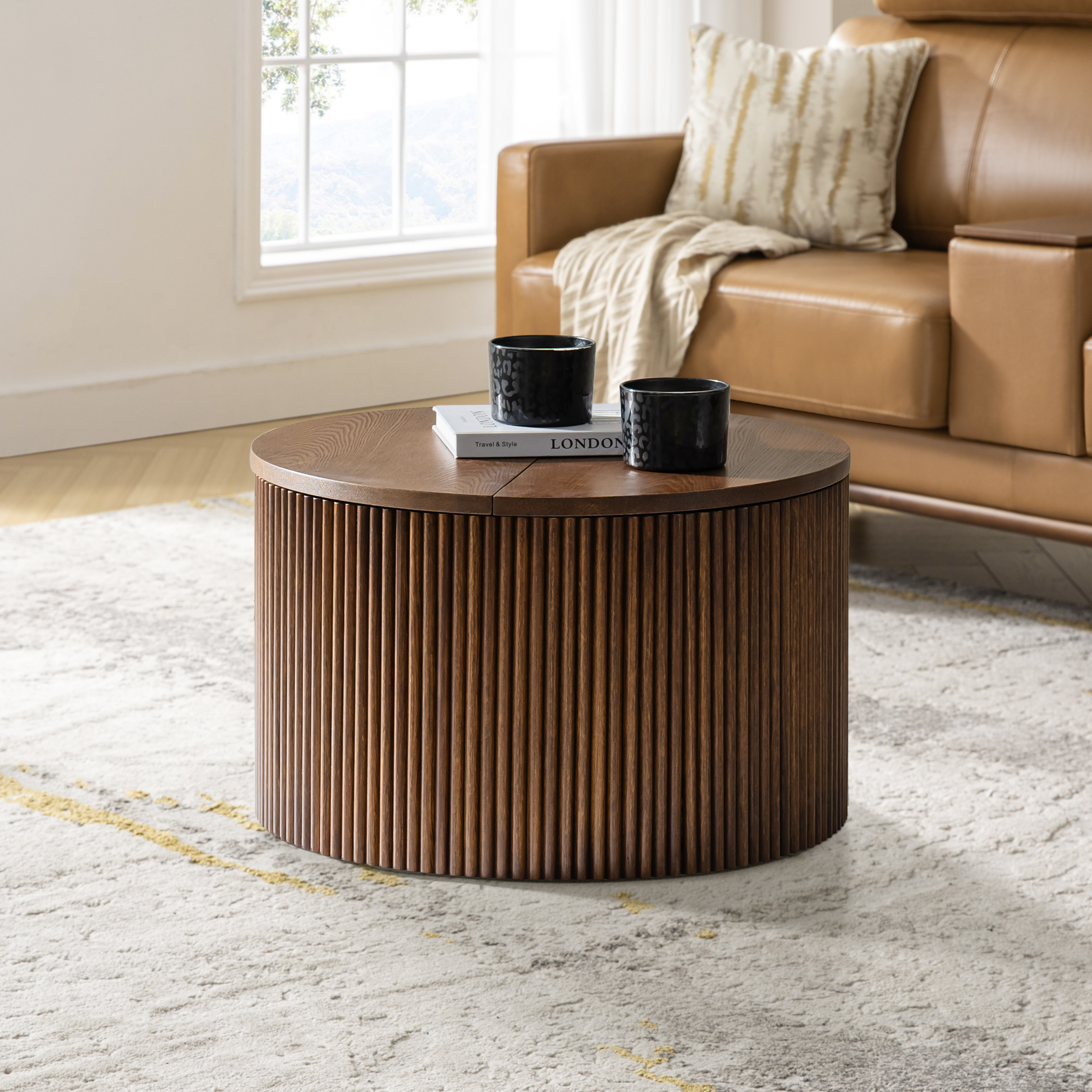Rold Modern Minimalist Coffee Table Set with Storage – Multiple Sizes