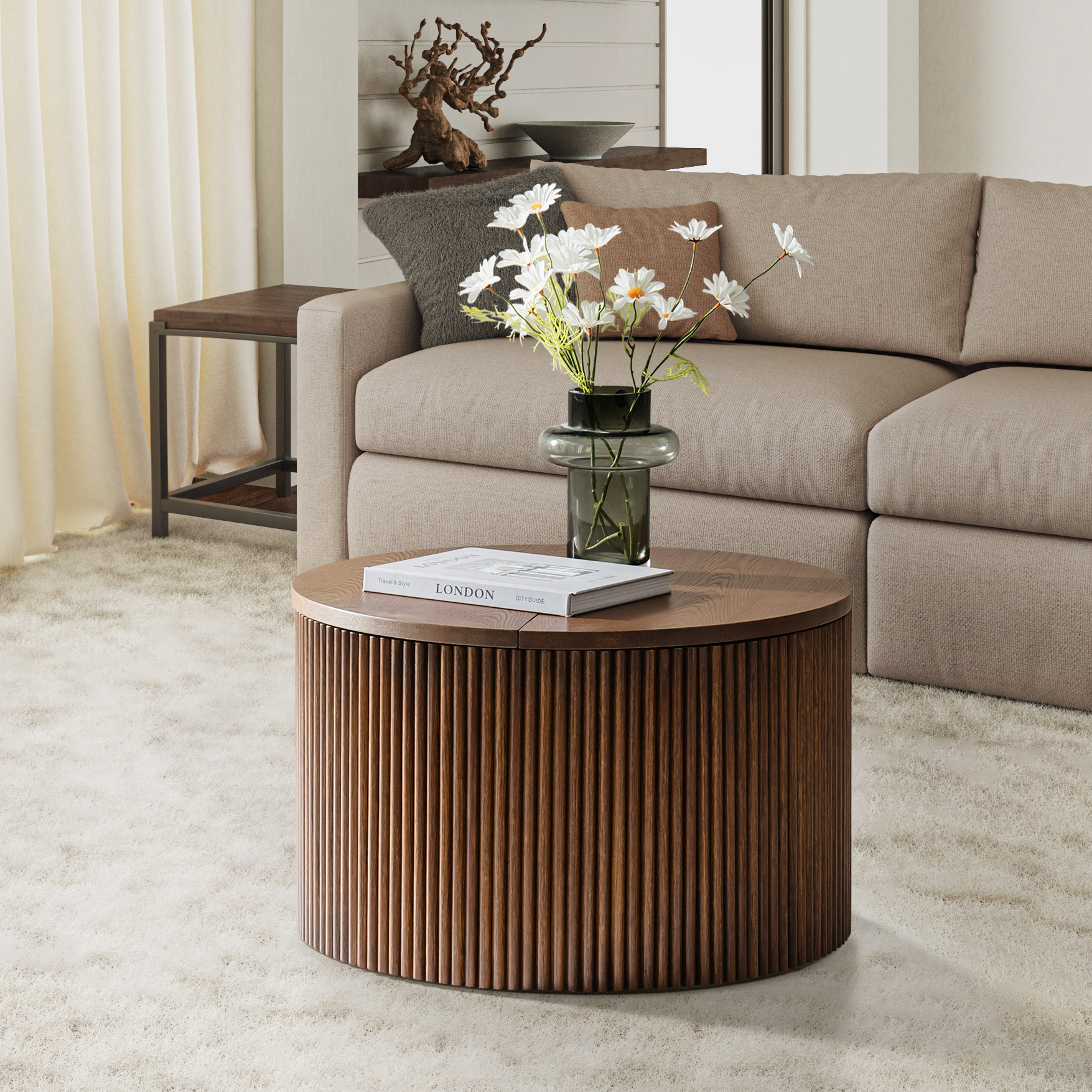 Rold Modern Minimalist Coffee Table Set with Storage – Multiple Sizes