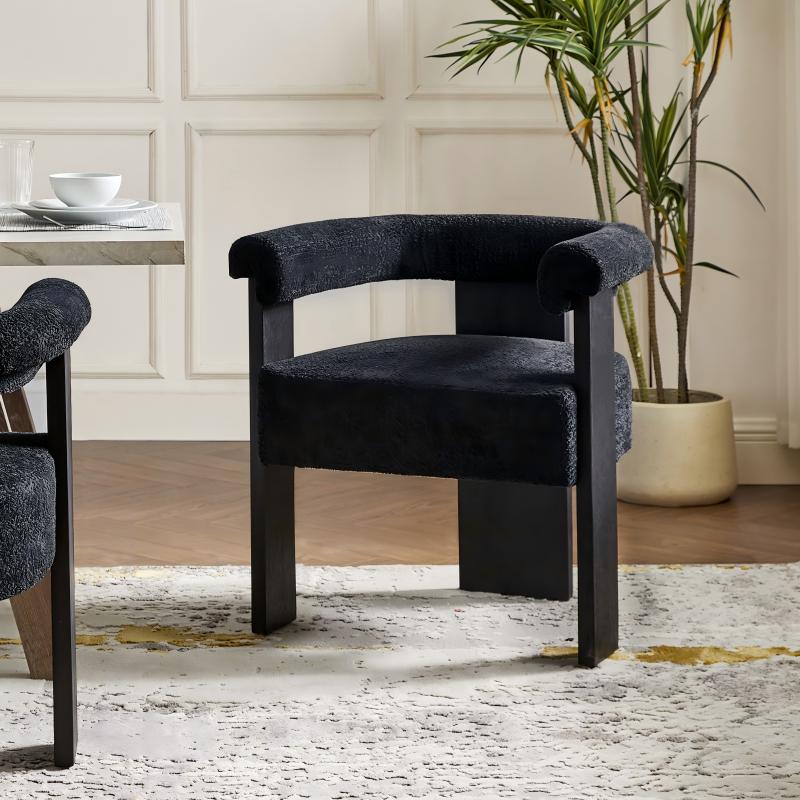 Fedor Modern Solid Wood Base Dining Chair