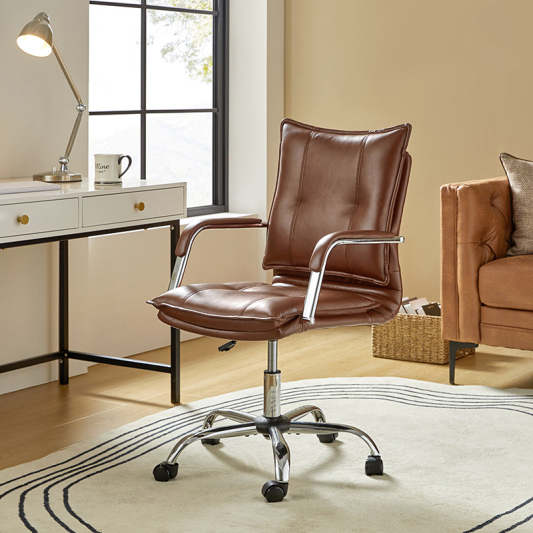 Doug Adjustable Swivel Office Chair with Padded Arms