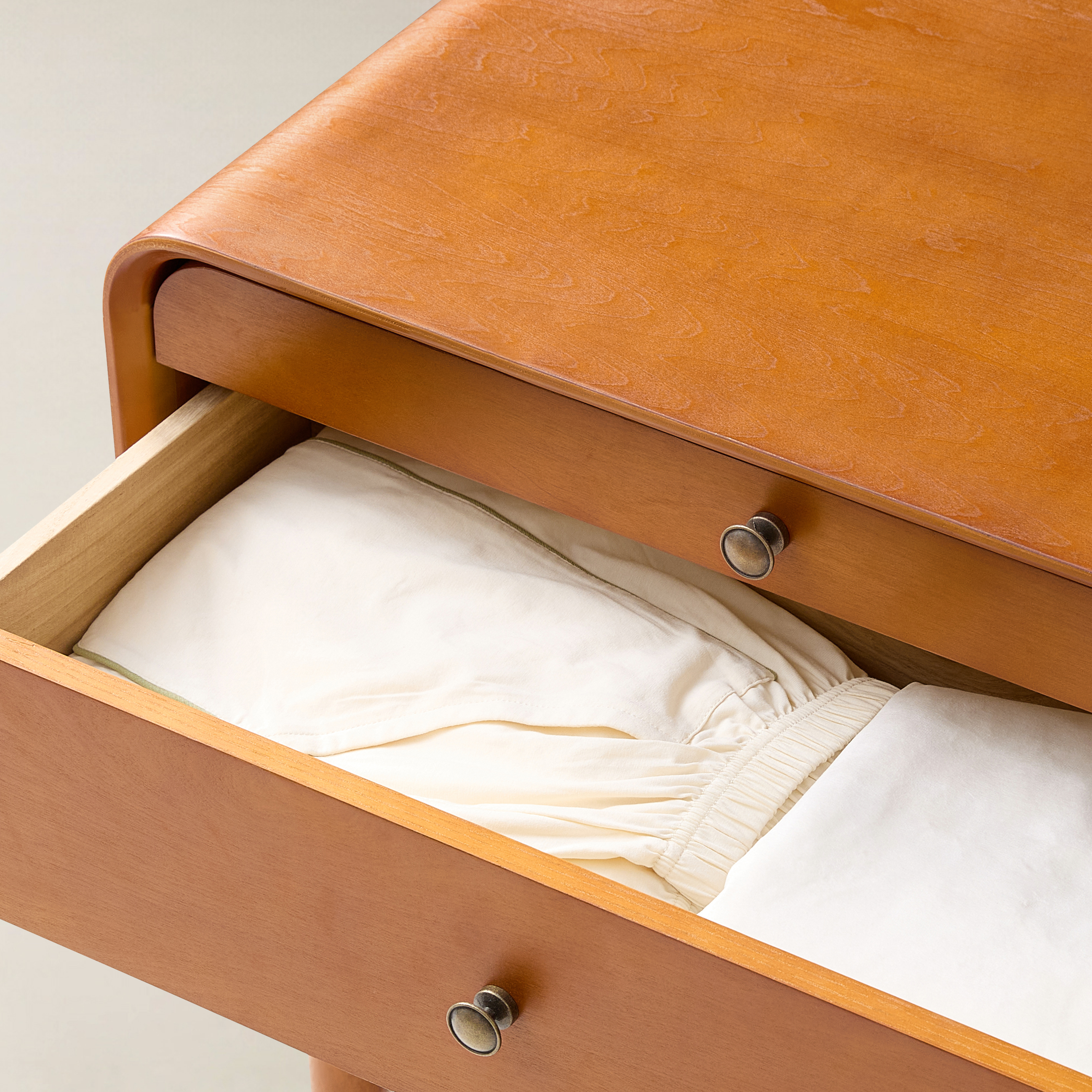 Rudol 2-Drawer End Table with Charging Station