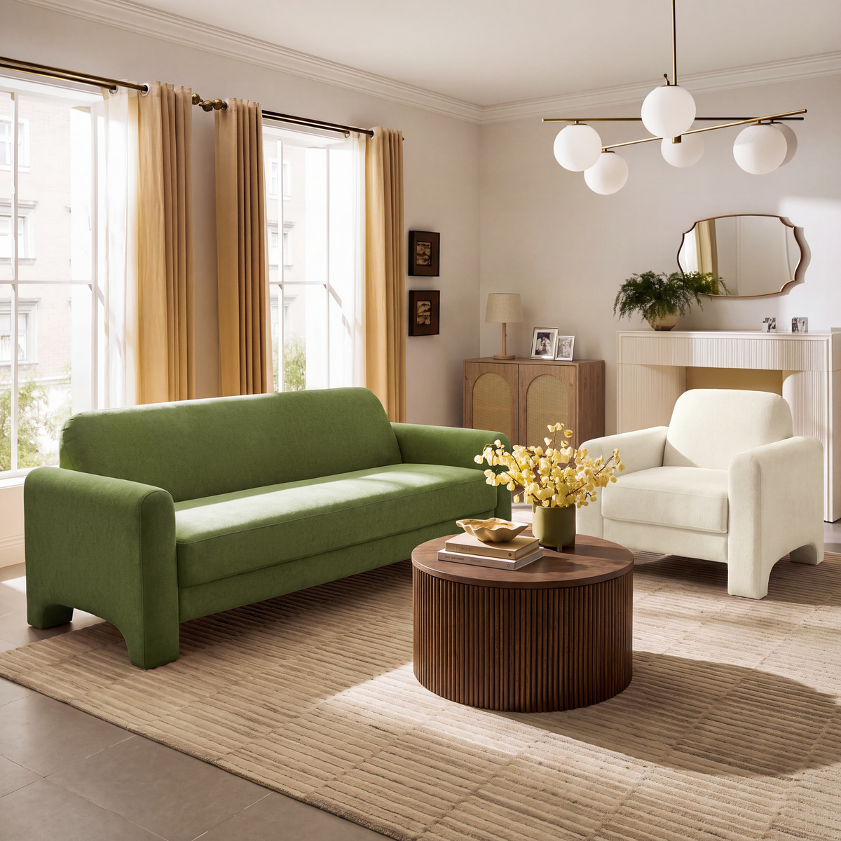 Soren Chenille Accent Armchair