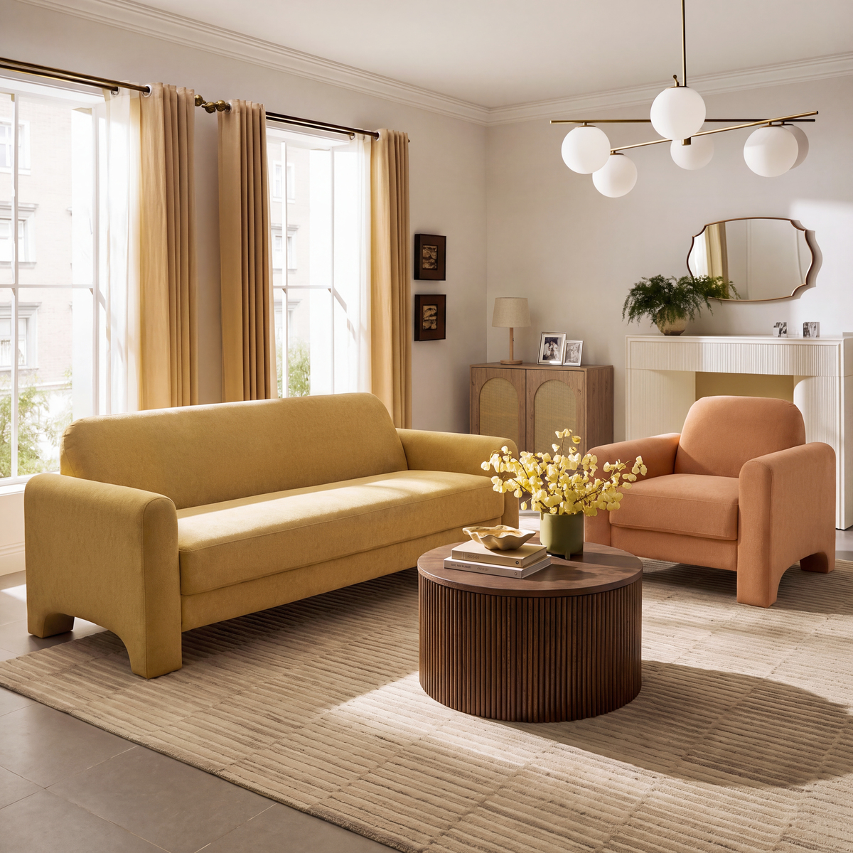 Soren Chenille Accent Armchair