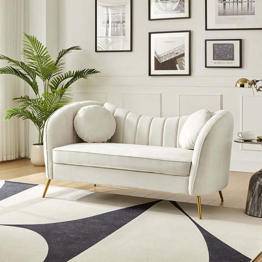 Emilio Loveseat Sofas with Plush Cushion
