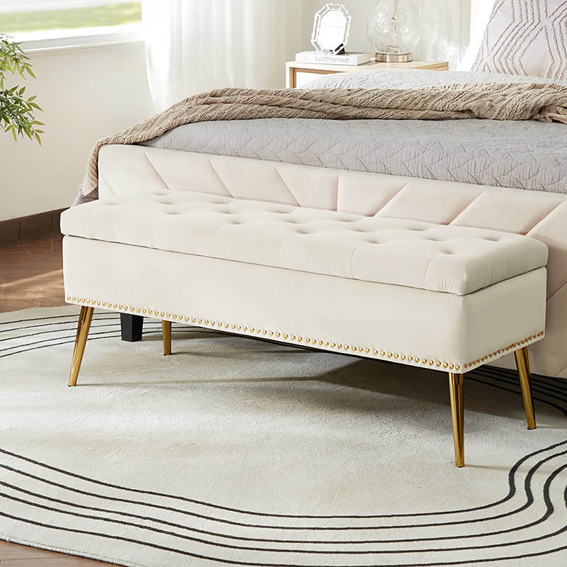 Lenore Upholstered Storage Bench - HULALA HOME