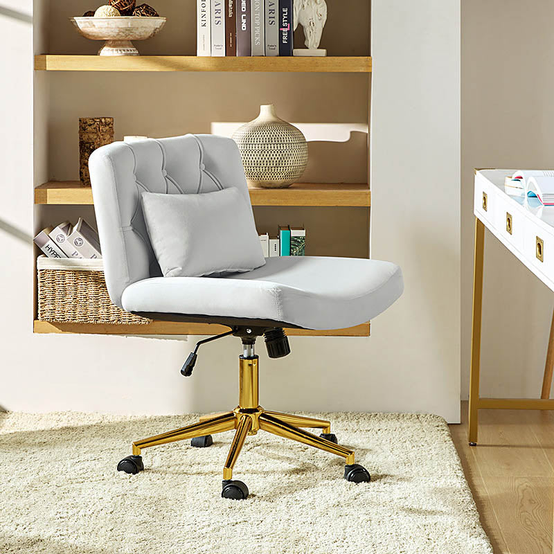 Modern Flannel Adjustable Office Chair