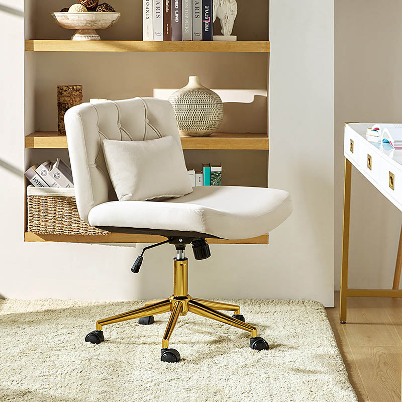 Modern Flannel Adjustable Office Chair