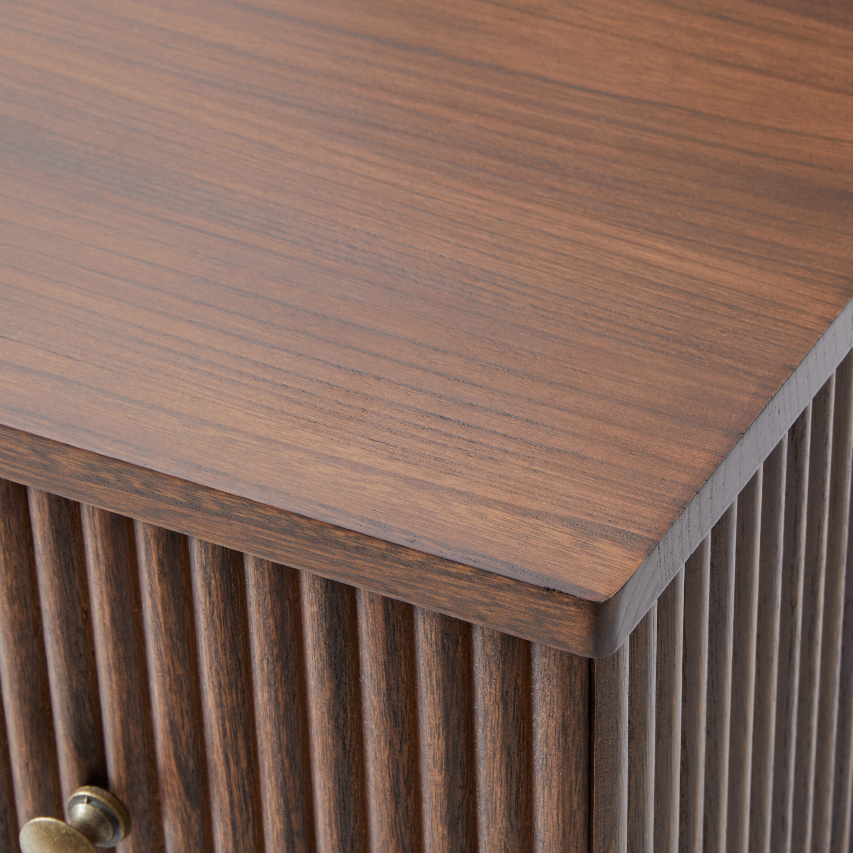 Camille Solid Wood End Table with 3 Drawers & Charging Station