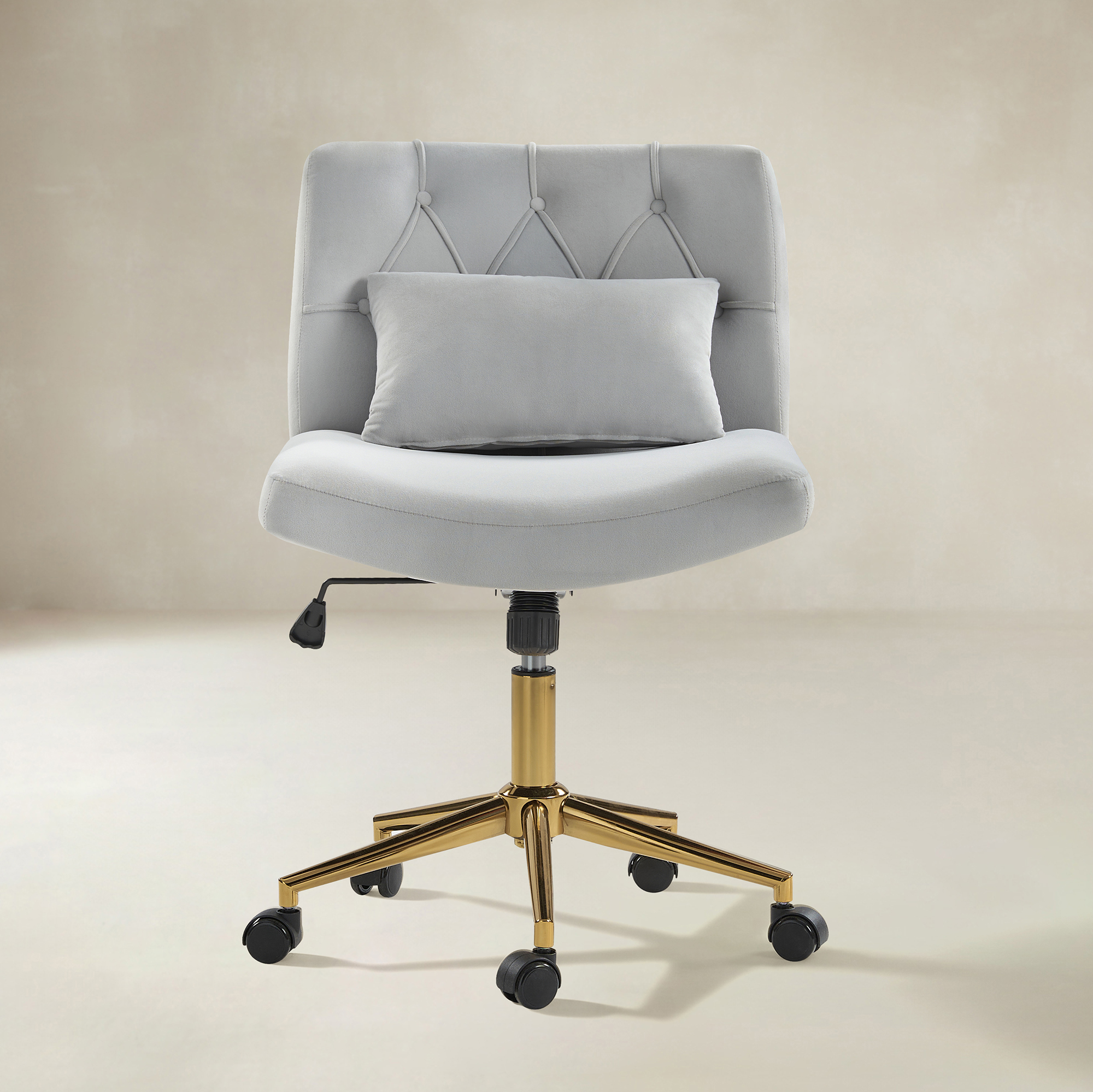 Norm Modern Flannel Adjustable Office Chair