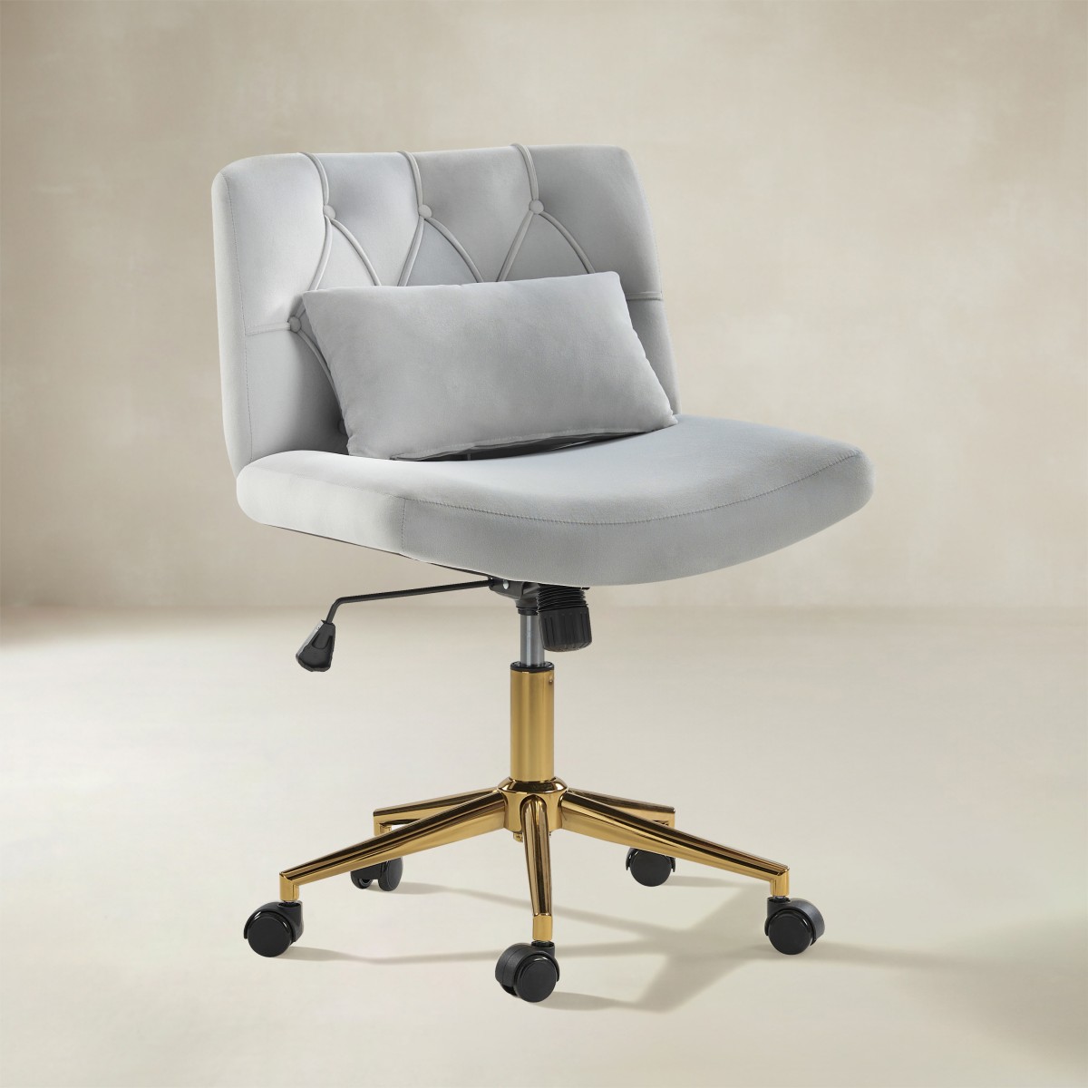 Norm Modern Flannel Adjustable Office Chair