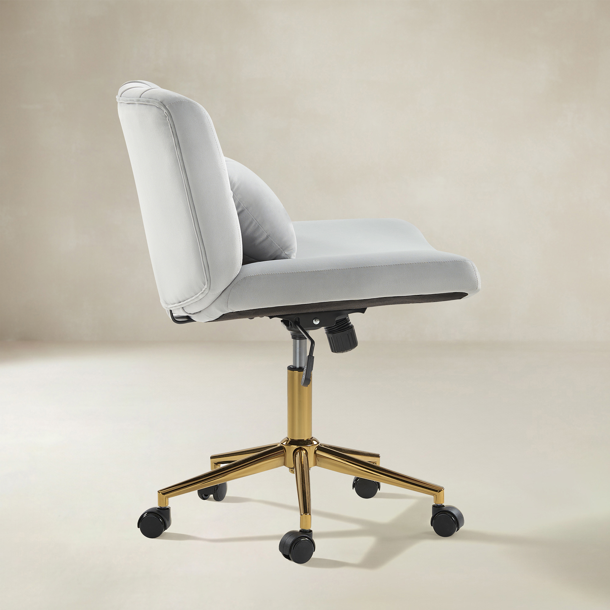 Norm Modern Flannel Adjustable Office Chair