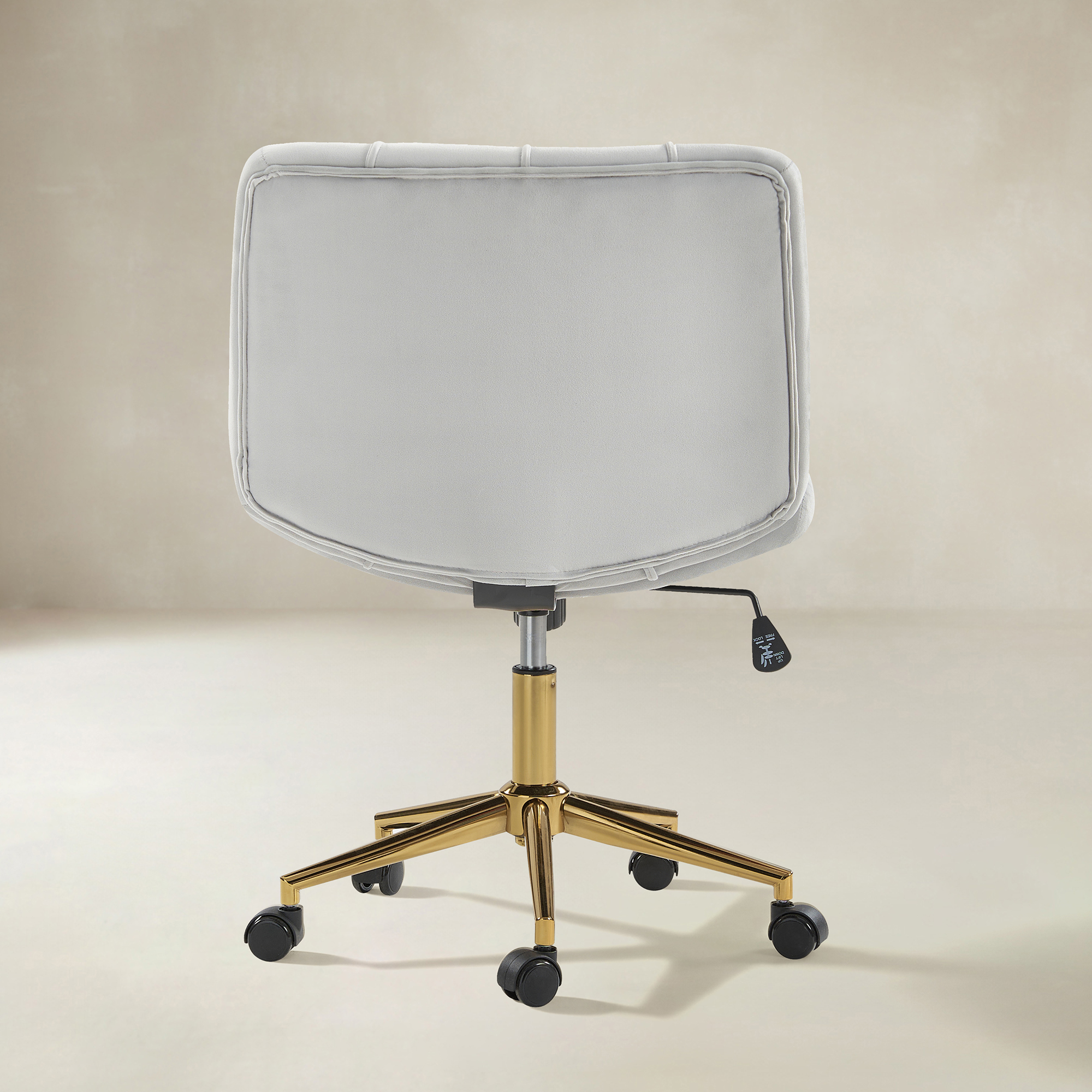 Norm Modern Flannel Adjustable Office Chair