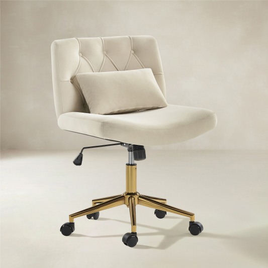 Norm Modern Flannel Adjustable Office Chair