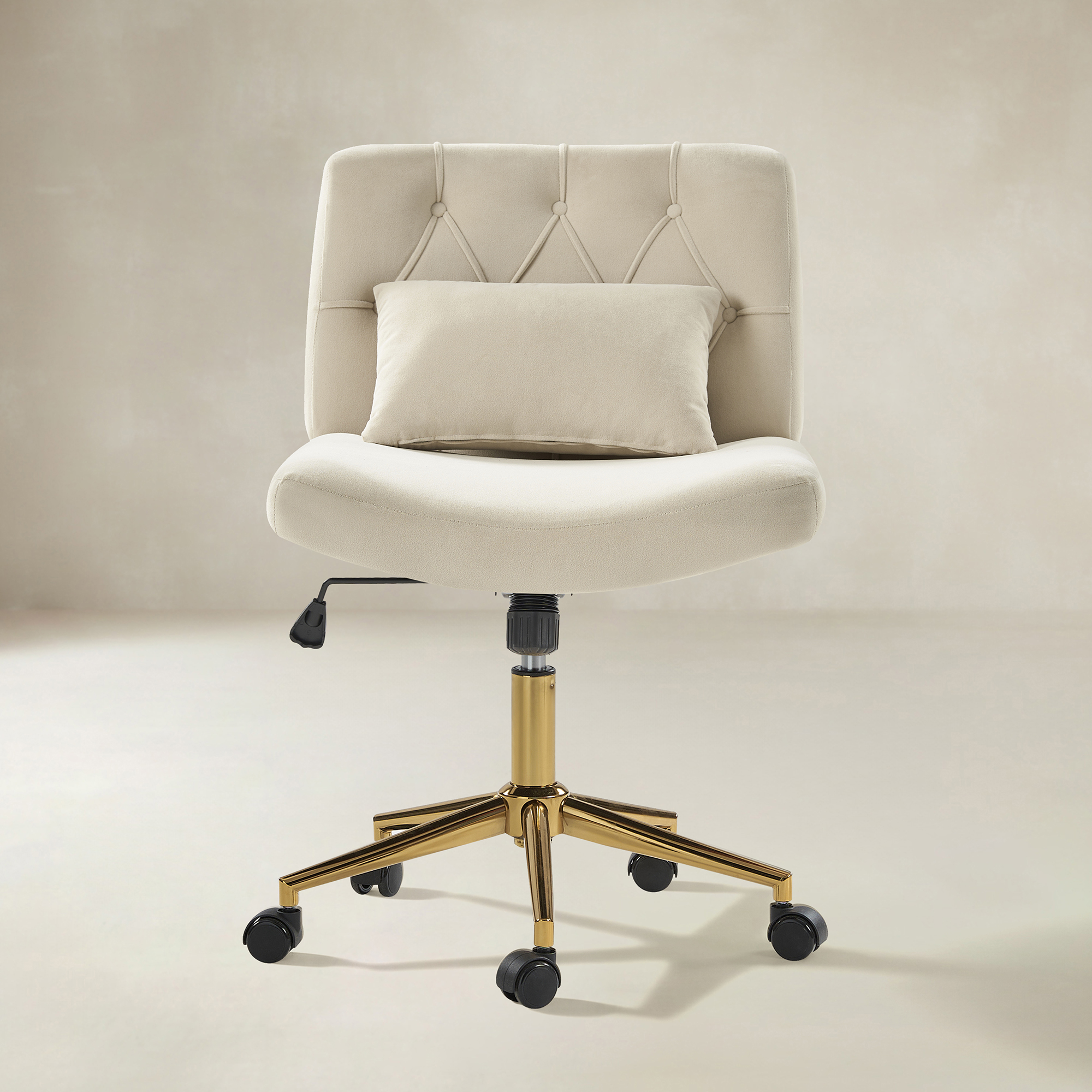 Norm Modern Flannel Adjustable Office Chair