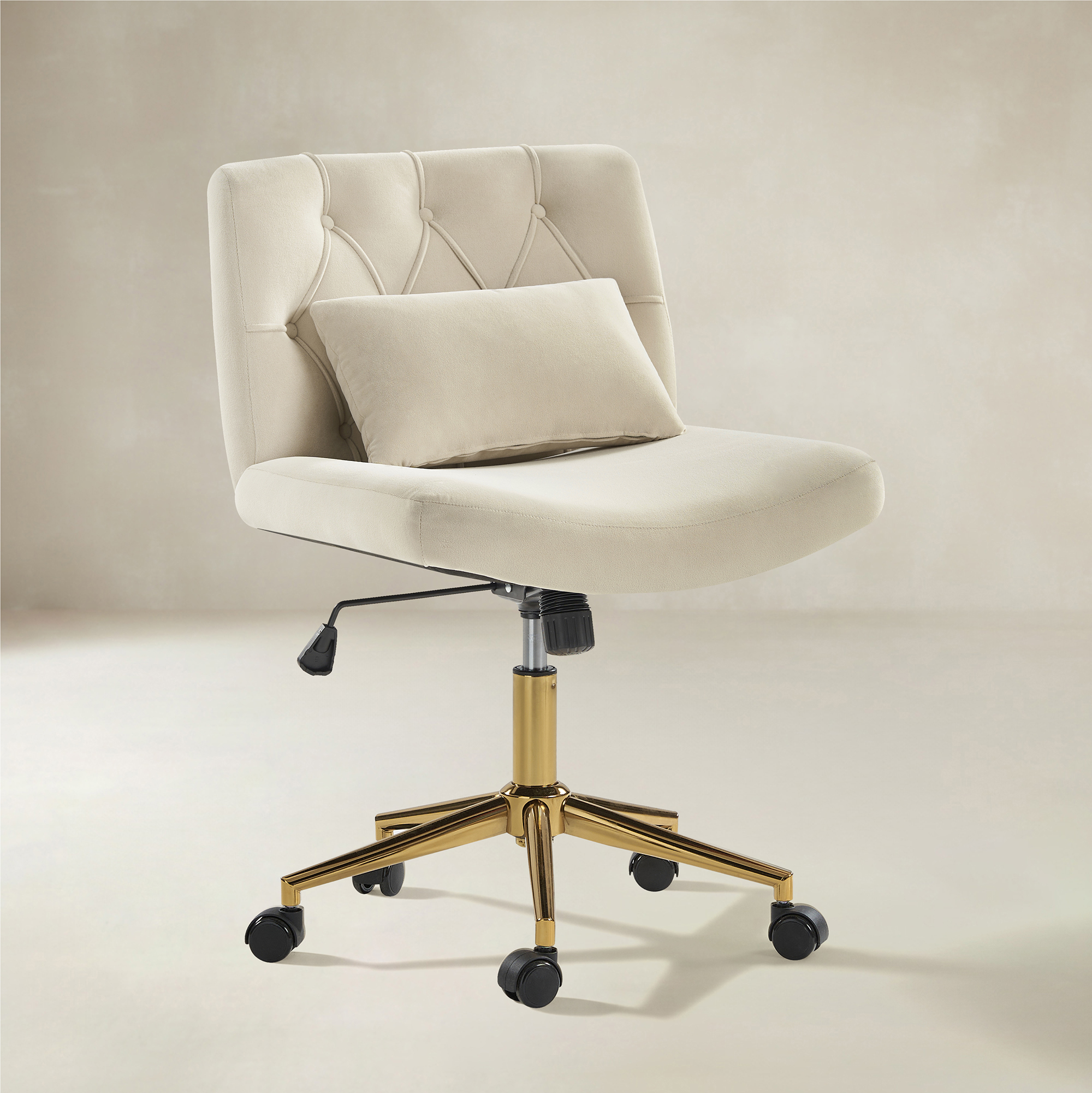 Norm Modern Flannel Adjustable Office Chair