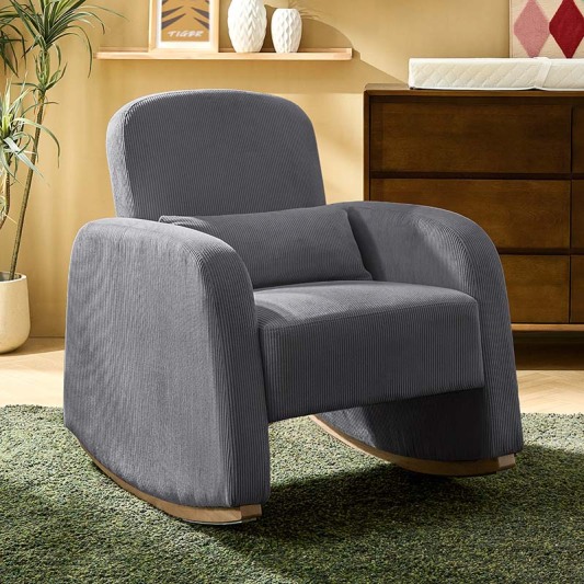 Richard Soft Corduroy Rocking Chair