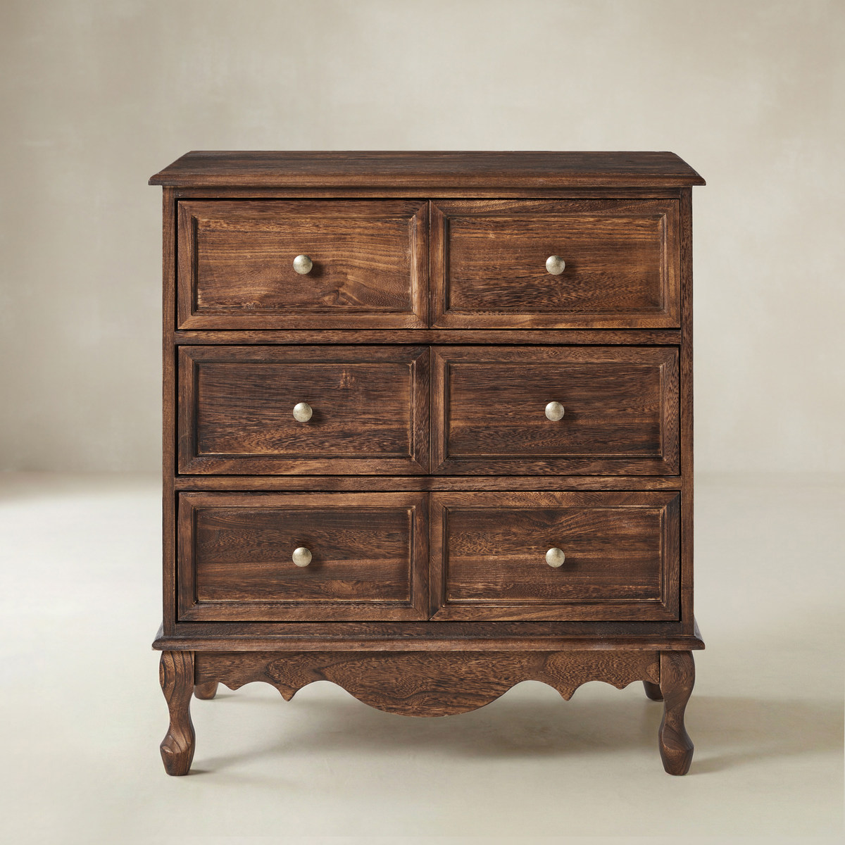 Galatea 3-Drawer Bedside Table with Charging Station