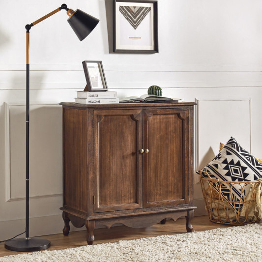 Galatea Farmhouse 2-Door Accent Storage Cabinet