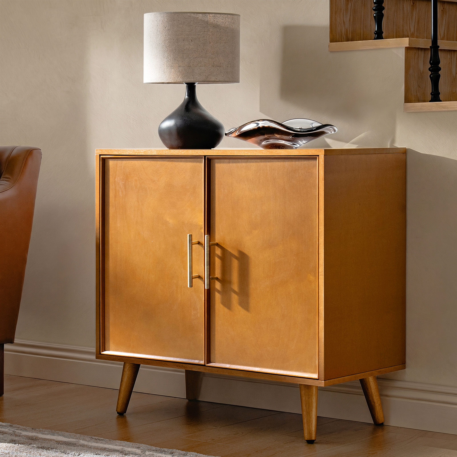 Anita 2-Door Accent Cabinet with Adjustable Shelves