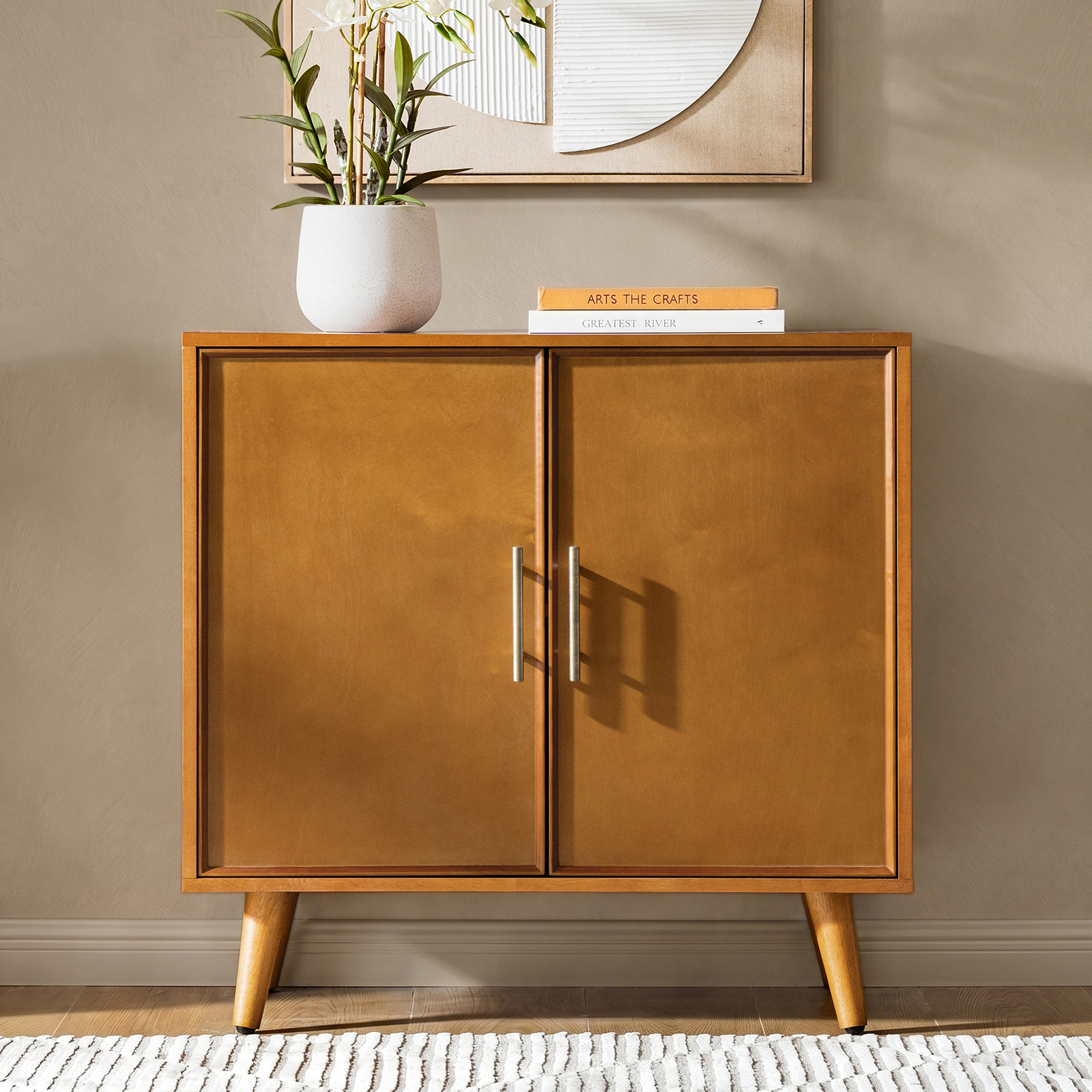 Anita 2-Door Accent Cabinet with Adjustable Shelves
