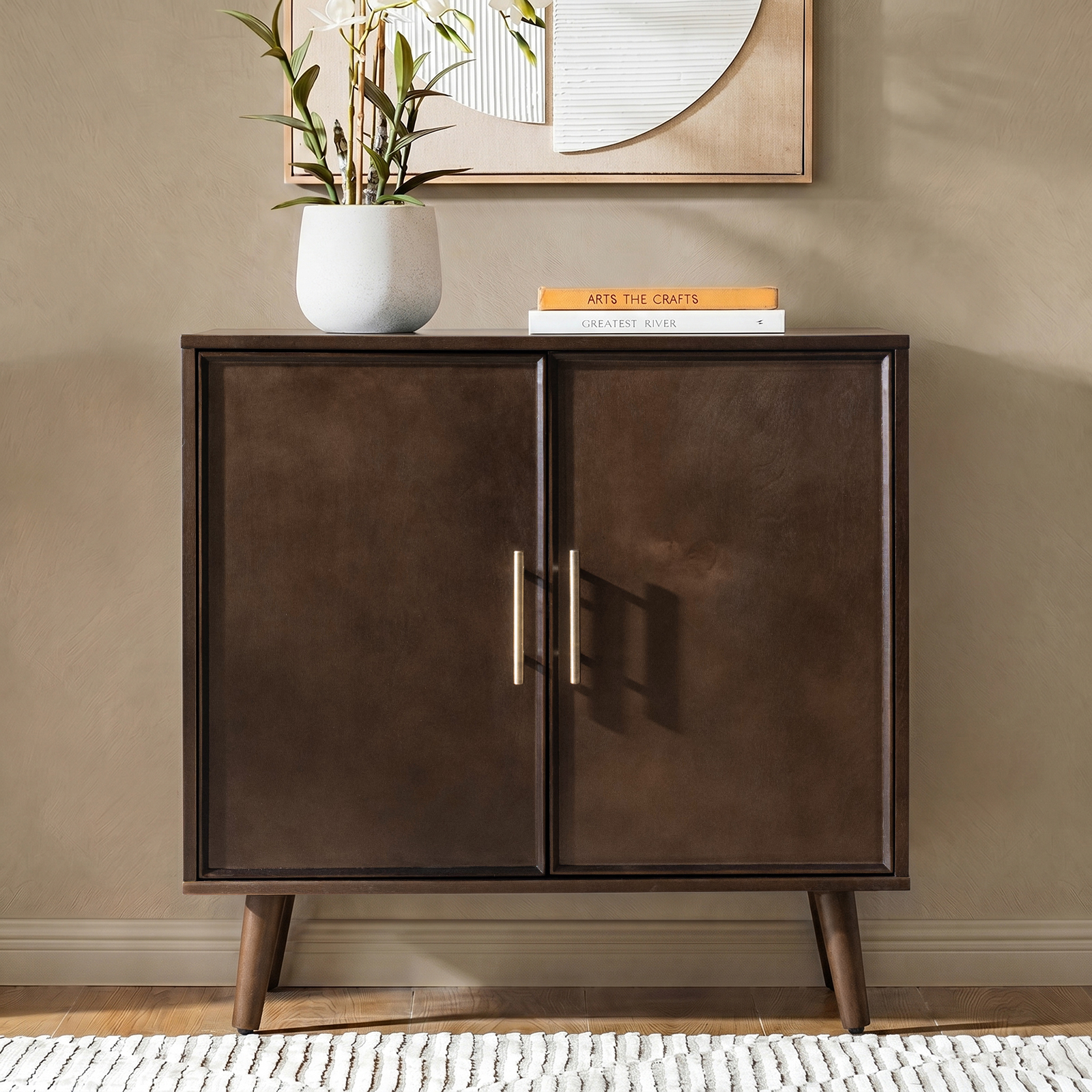 Anita 2-Door Accent Cabinet with Adjustable Shelves